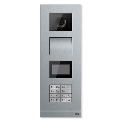 ABB-Welcome Video Outdoor Station with Keypad and Card Reader, Stainless Steel, IC Card Reader